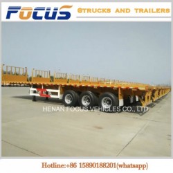 Two Axles 40FT 45FT Container Flatbed Truck Container Trailer