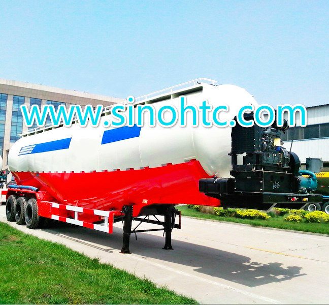45m3 Bulk Cement Silo Tanker Semi Truck Trailer (HTC9405GFL) Image1
