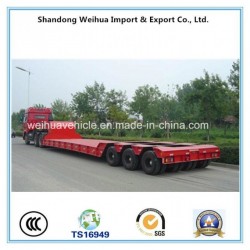80t Multi-Axle Low Bed Semi Trailer, Heavy Equipment Truck Trailer