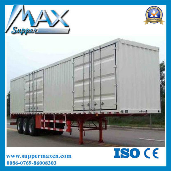 3 Axle 40 Ton High Quality Cargo Van Truck Trailer Image1
