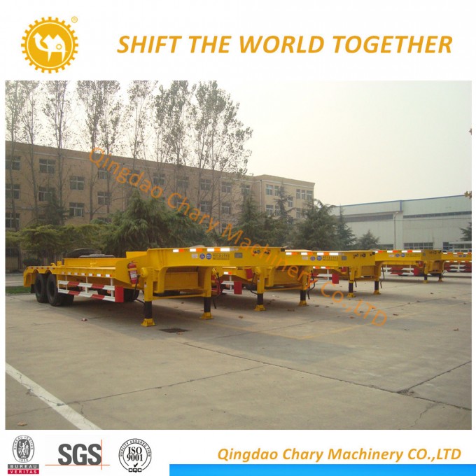 2 Axles 60 Tons Low Bed Semi Truck Trailers Image1