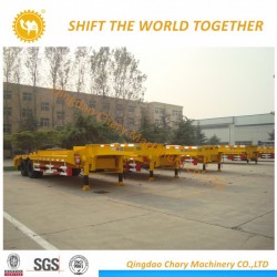 2 Axles 60 Tons Low Bed Semi Truck Trailers