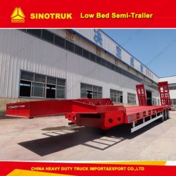 50ton Low Bed Trailer/Semi Truck Trailers for Sale