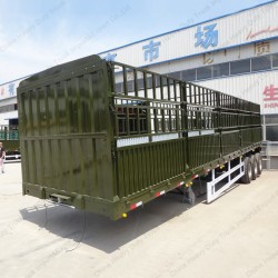 China Factory Supply 13m 75m3 Stake Bed Truck/Fences Trailer/Horse Trailers