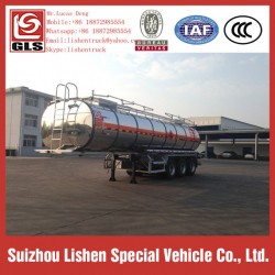 Liquid Molten Sulfur Tanker Trailer Semi Trailer 20.3 M3 Insulation Heating Truck Trailer Minute Sur