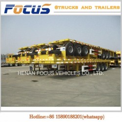 Cimc 20FT 40FT 3 Axles Flatbed Container Truck Trailer