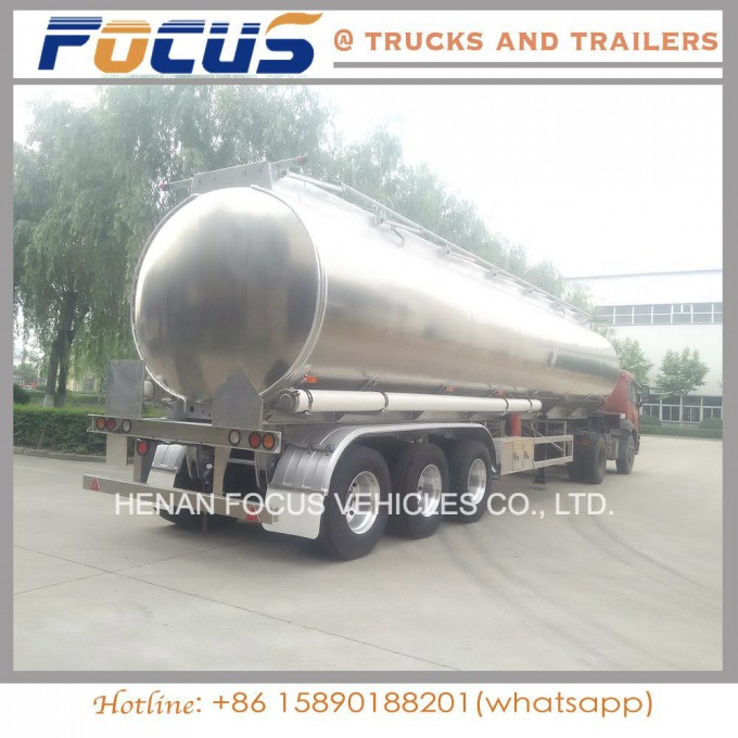 42cbm Heavy Duty Fuel Oil Tanker Truck Semi Trailer Image1