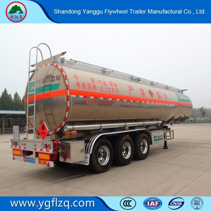 Manufacture Aluminium Alloy Oil/Fuel/Gasoline Oil Tank/Tanker Truck Semi Trailer Image1