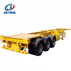 Good Quality 3 Axle Skeleton Container Transport Semi/Truck Trailer