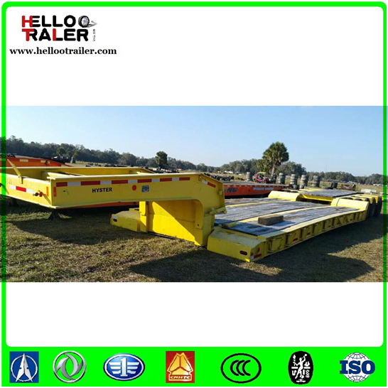 China 50ton 3 Axles Low Bed Truck Trailer Image1
