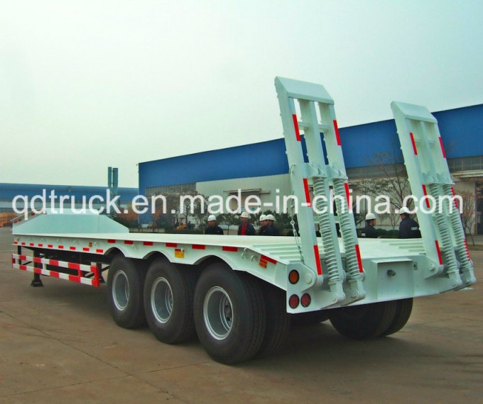 2/3/4 Axles 40t-100t low bed truck trailer Image1