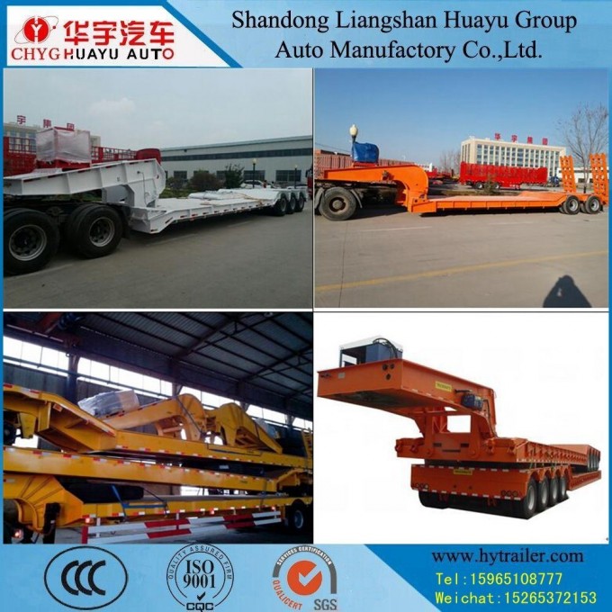 3/4/5 Axle Low-Bed Truck Trailer with Power Engine Image1