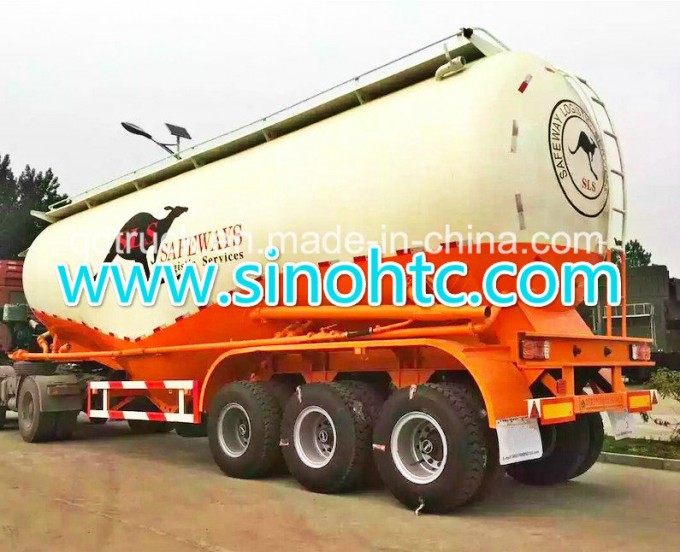 45m3 Bulk Cement Silo Tanker Semi Truck Trailer (HTC9405GFL) Image1