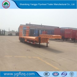 Flywheel/Feilun Manufacture 30t-100t Gooseneck Lowbed Semi Truck Trailer