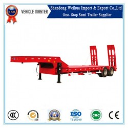 2 Axles Truck Trailer, Low Bed Semi Trailer for Sale