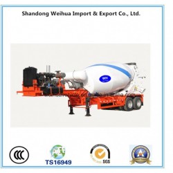 2 Axles Concrete Mixer Truck Transport Semi Trailer