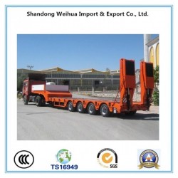 80t Heavy Equipment Low Bed Semi Trailer, Flatbed Truck Trailer