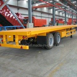 2 Axle 40FT Bogie Suspension Highbed Flatbed Semitrailer or Semi Truck Trailer
