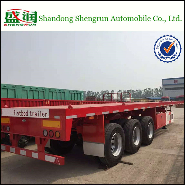 40FT Flatbed Container Cargo Semi Truck Trailer Image1