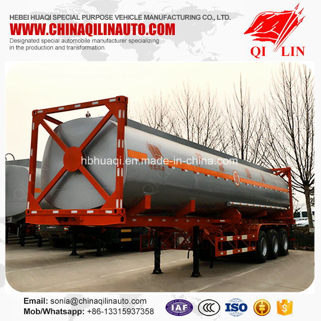 Cheap Price Carbon Steel 40FT Fuel Tanker Truck Trailer Image1