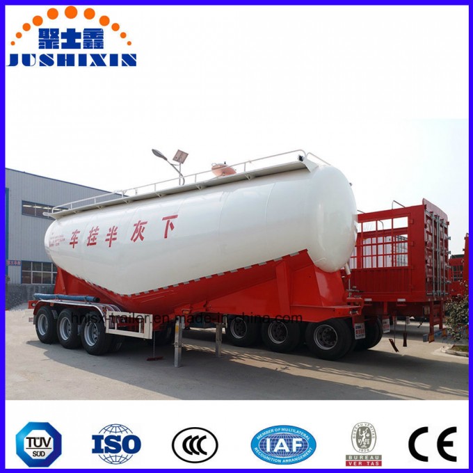 Three Axle Dry Bulk Cement Powder Truck Tractor Trailer Image1