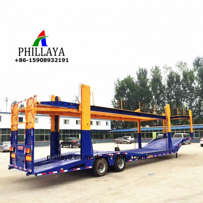 Vehicle Transport Carrier Towing Truck Semi Car Tow Trailer Image1