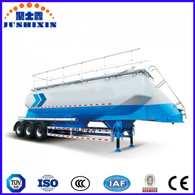 3 Axles 35-40tons Wheat Flour/Cement Bulker Truck Tractor Semi Trailer Image1