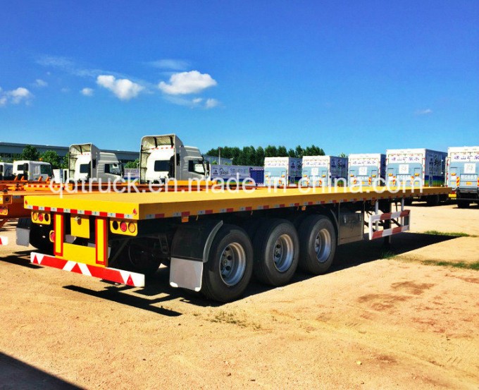 1/2/3/4 BPW Axles 20FT 40FT Container/Utility/Cargo Flatbed/Platform Truck Semi Trailer Image1