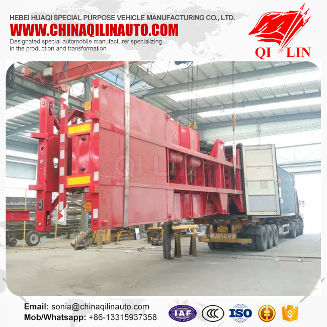 Hot Selling 12 Tyres 40FT Skelecton Semi Truck Trailer Image1