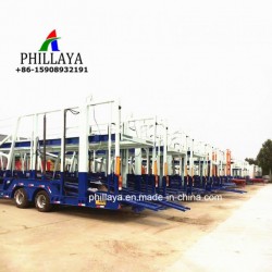 2 Floors Hydraulic Loading Towing Truck Semi Car Carrier Trailer