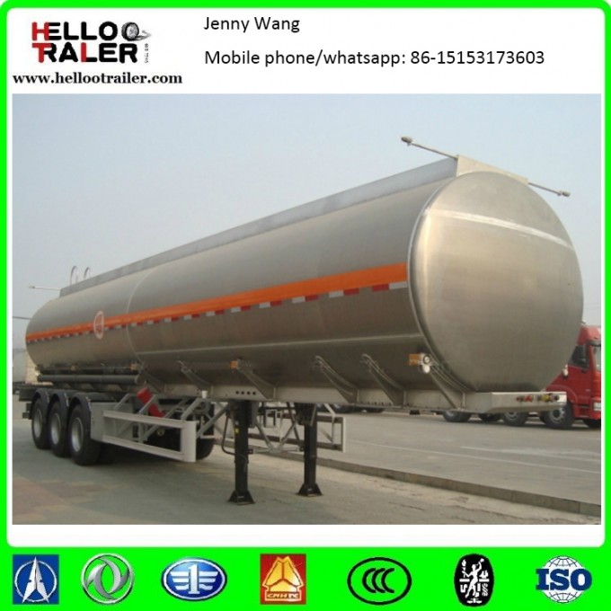 3 Axle Stainless Steel Fuel Tanker Truck Trailer Image1