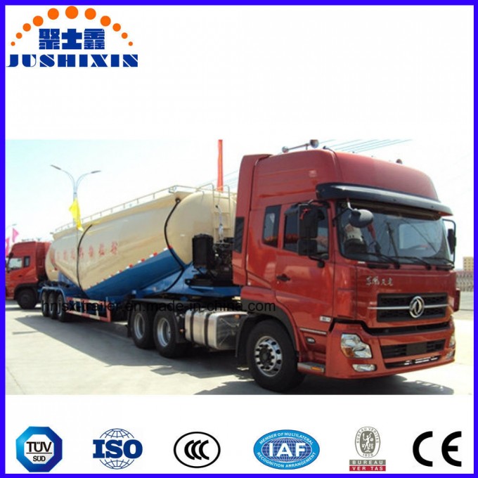 60cbm Bulk Cement Powder Material Transport Tanker Truck Semi Trailer Image1