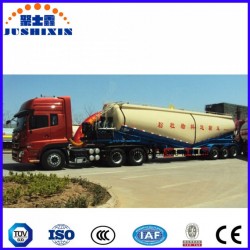 3 Axles 55 Cbm Cement Transport Tanker Truck Tractor Trailer
