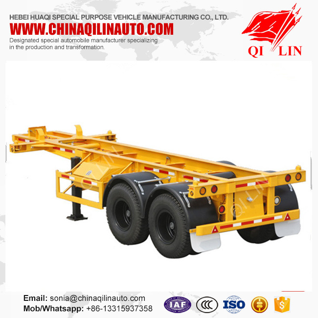 20FT Truck Skeleton Container Semi Trailer Image1