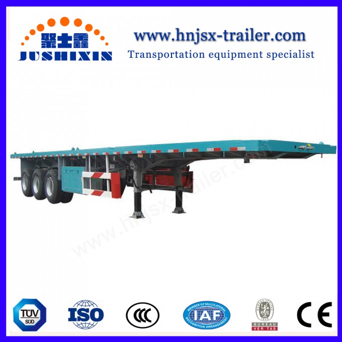 2/3 Axle 40FT Flatbed Container Truck Semi Trailer Image1