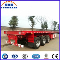 3 Axle 40FT Flatbed Container Semi Truck Trailer