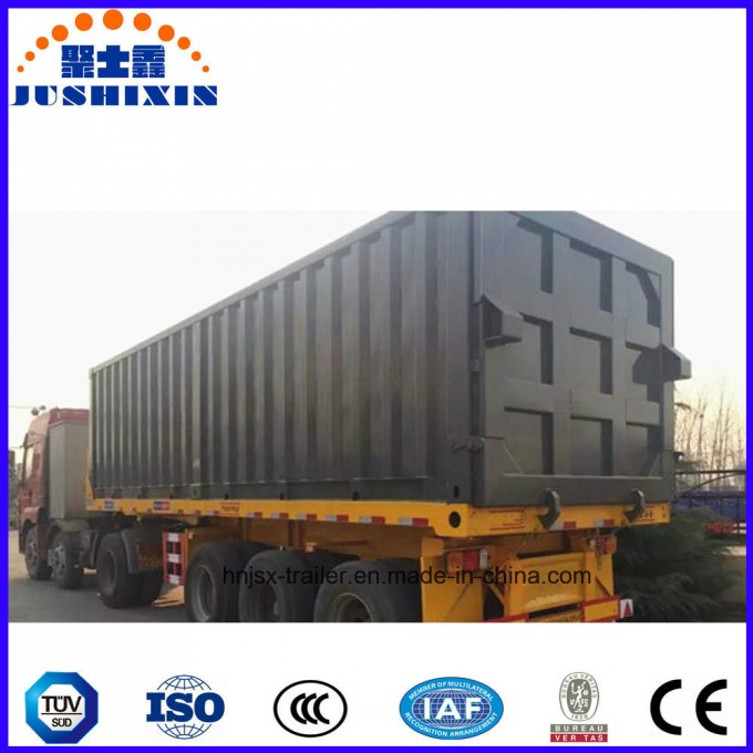 3 Axle Container Cargo Transport Stake Semi Truck Trailer Image1