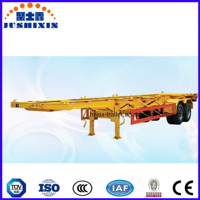 2 Axle Container Chassis or Container Skeletal Truck Semi Trailer Image1