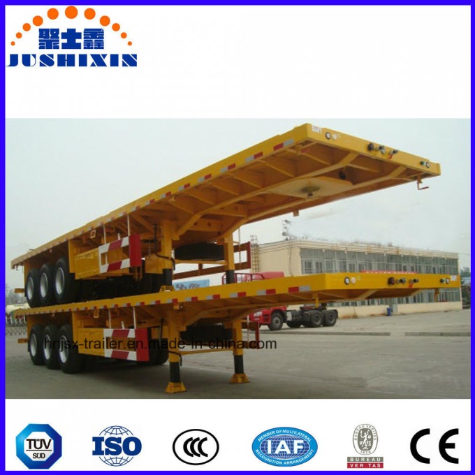 3 Axle Container Chassis or Container Platform Truck Semi Trailer Image1