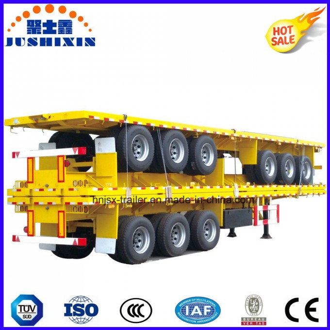 3 Axle 45 Feet Flatbed Truck Semi Trailer Image1