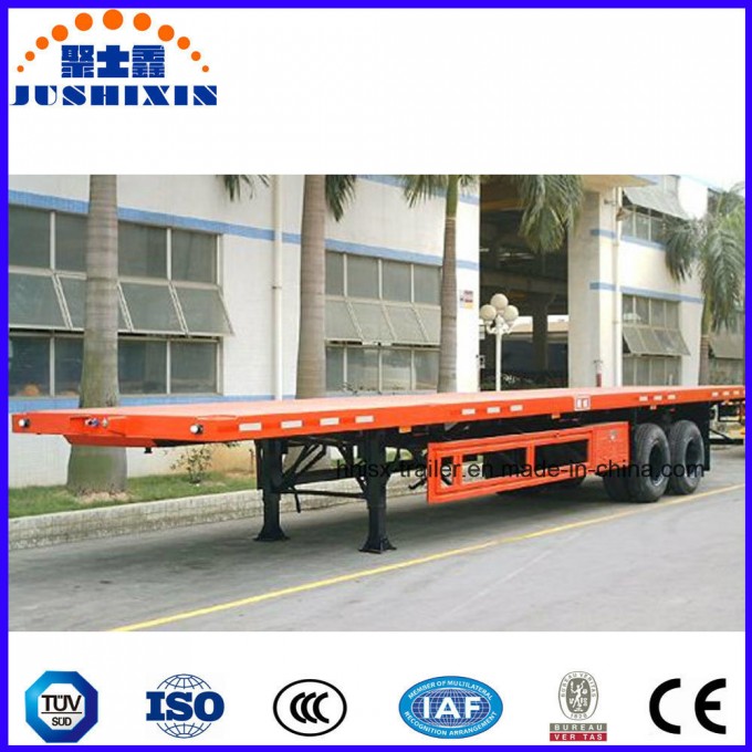 40 Feet 2/3axles Platfrom Container Cargo Truck /Tractor Semi Trailer Image1