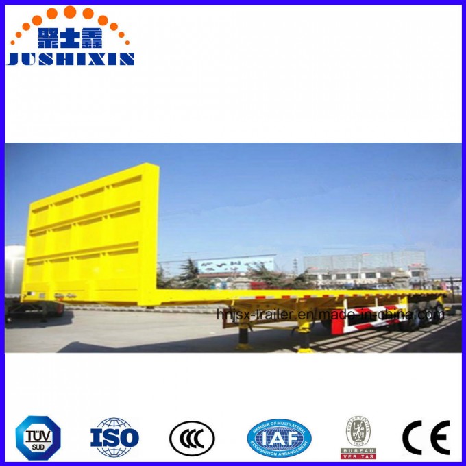 BPW 3 Axles Air Suspension Flatbed Container Semi Truck Trailer Image1