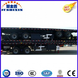 2 Axle 40FT /20FT Flatbed Container Transportation Truck Platform Trailer