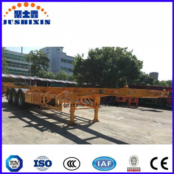 3 Axle 40FT /20FT Skeleton Container Transportation Truck Skeleton Trailer Image1