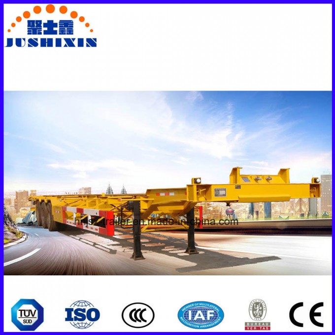 3 Axle Container Chassis Skeleton Truck Semi Trailer Image1