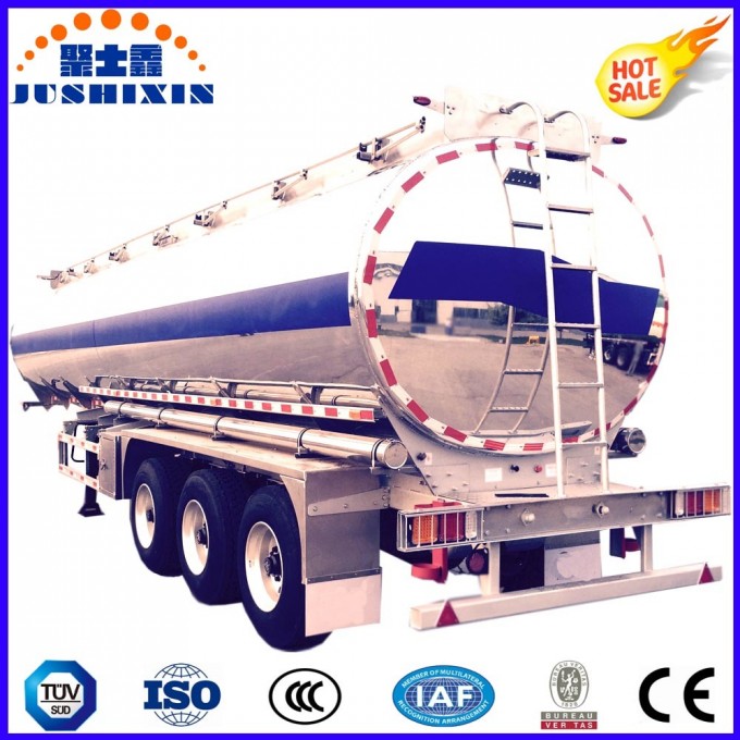 40 Cbm Alloy Metal Tank Semi Truck Aluminum Tanker Trailer Image1