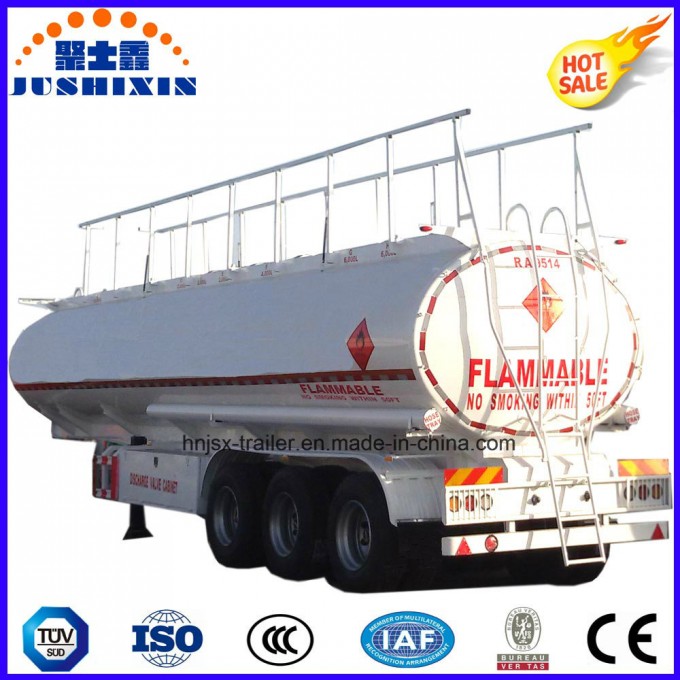 3axle Carbon Steel 45000L Fuel Utility Tanker Truck Semi Trailer Image1