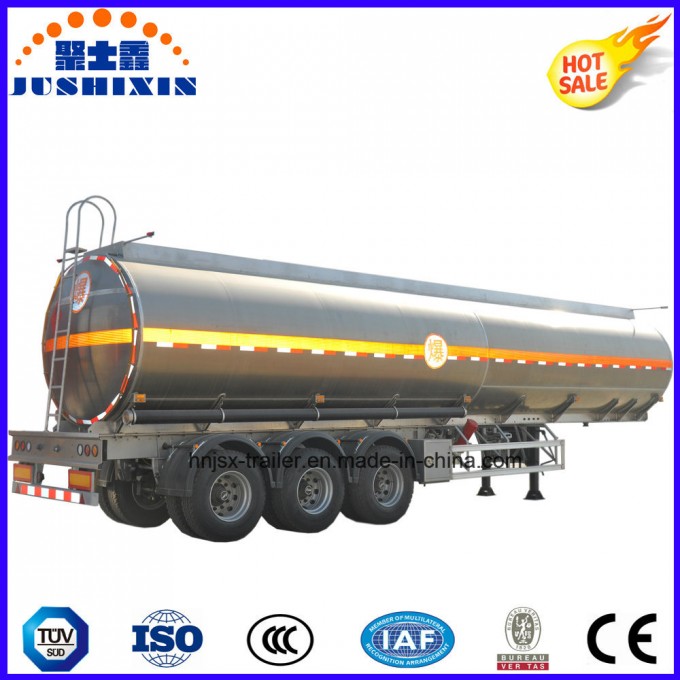 3 Axle 50000L aluminium Semitrailer or Tanker Semi Truck Trailer Image1