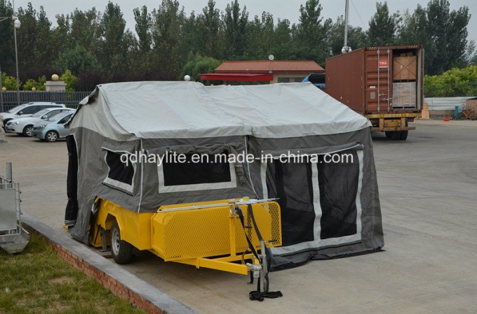 Camper Tent off Road Trailer Sports Trailer Light Trailer with Ketchen Image1