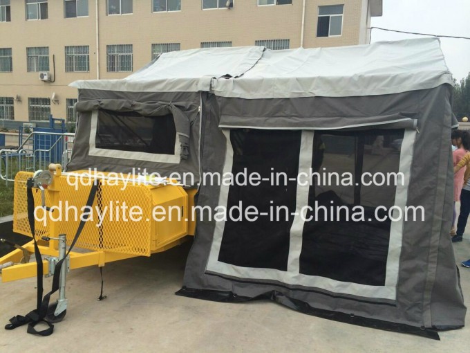7FT*6FT Outdoor Australia Camper Trailer Caravan Trailer with Tent Image1